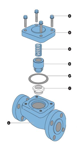 Flange Check Valve Diagram