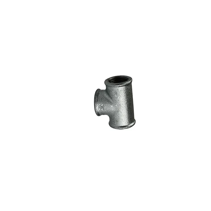 Galvanized & black surface treatment malleable casting iron pipe fittings and pipe connector-- tee and cross
