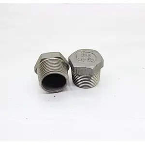 SS304/316 Stainless Steel Male Threaded Plug Pipe Fittings