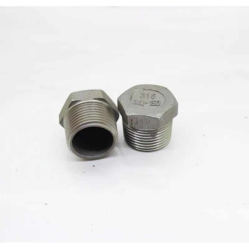 SS304/316 Stainless Steel Male Threaded Plug Pipe Fittings