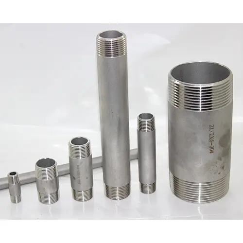 SS304/316 Stainless Steel Fittings Pipe Nipple bspt/npt thread