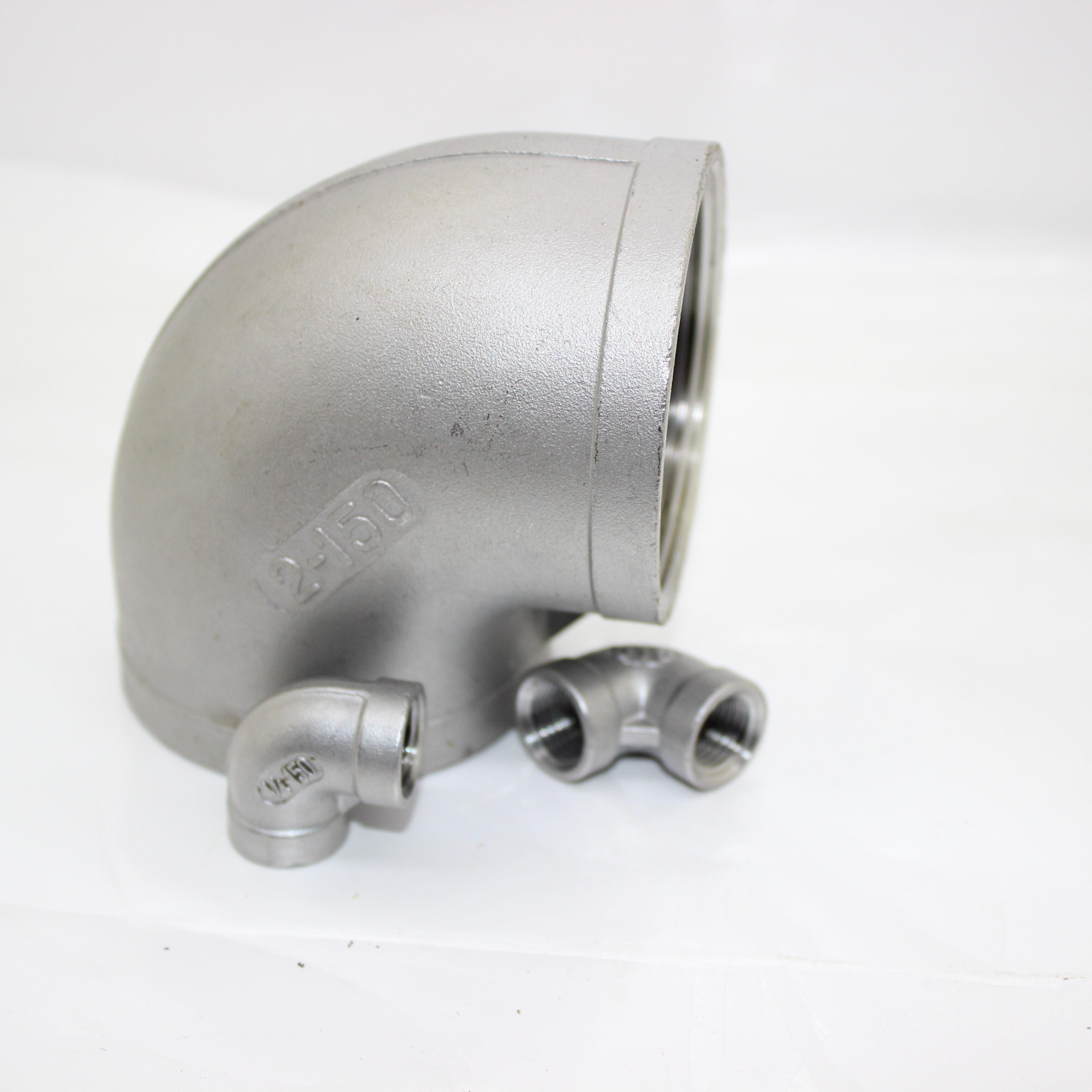 SS304/316 stainless steel pipe fitting 150lbs 90 elbows