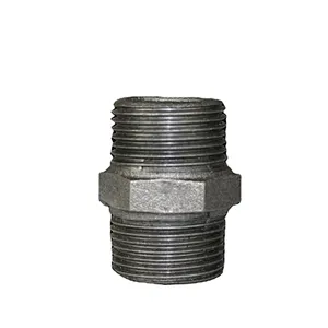 Hot Selling Casting Malleable Iron Fittings,pipe connector Galvanized Hex Nipple