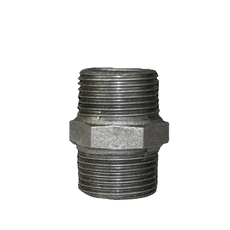 Hot Selling Casting Malleable Iron Fittings,pipe connector Galvanized Hex Nipple