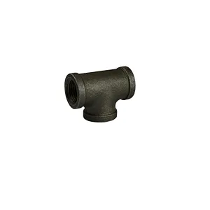 Galvanized & black surface treatment malleable casting iron pipe fittings and pipe connector-- tee and cross