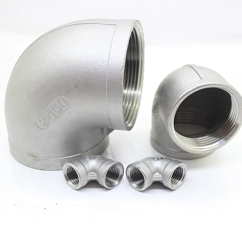 SS304/316 stainless steel pipe fitting 150lbs 90 elbows