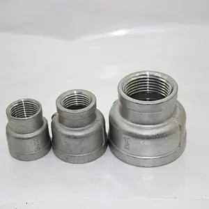 SS304/316 Stainless Steel Threaded Pipe Fittings Reducing Socket