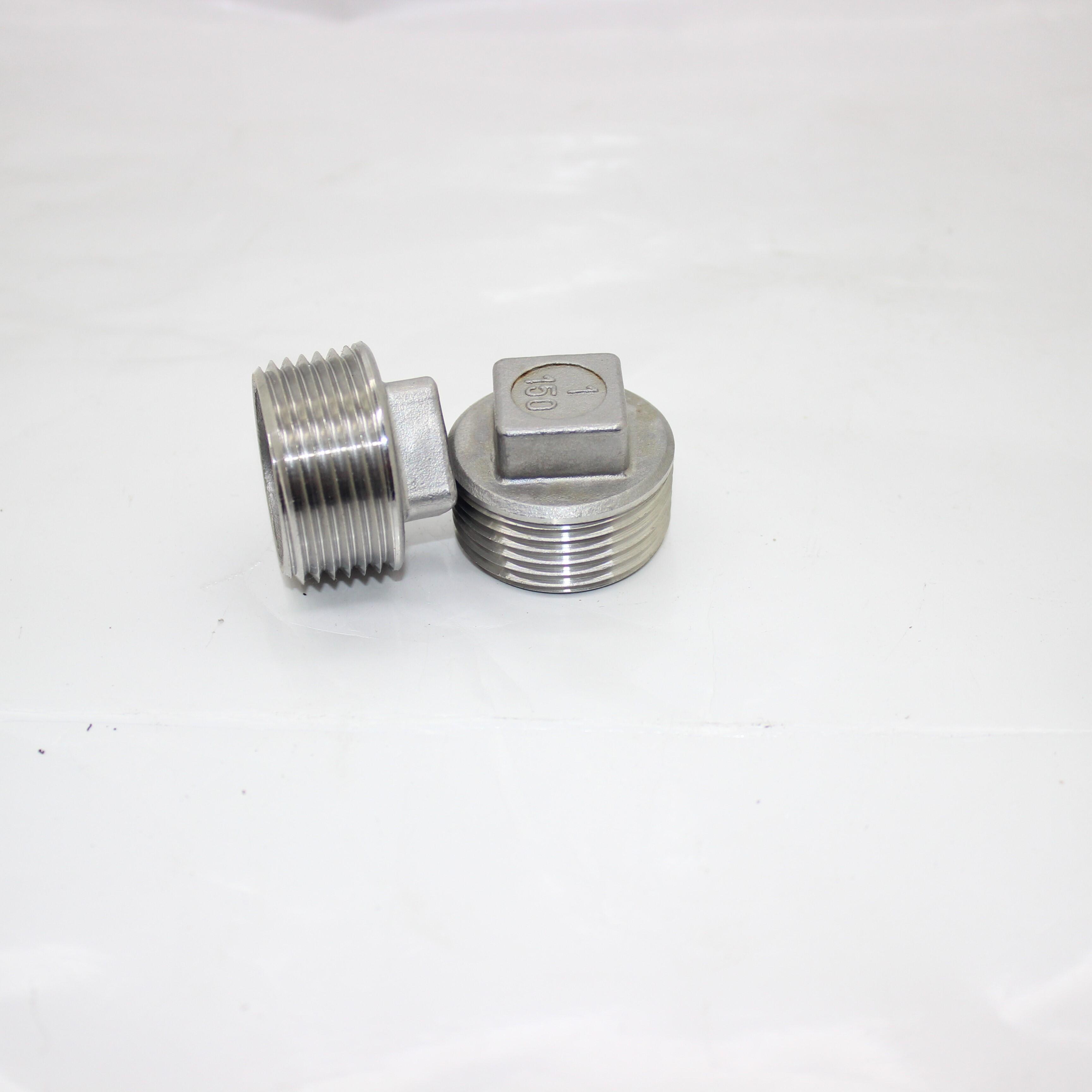 SS304/316 Stainless Steel Male Threaded Plug Pipe Fittings