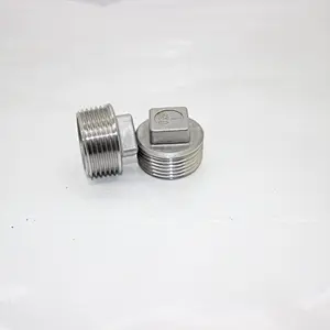 SS304/316 Stainless Steel Male Threaded Plug Pipe Fittings