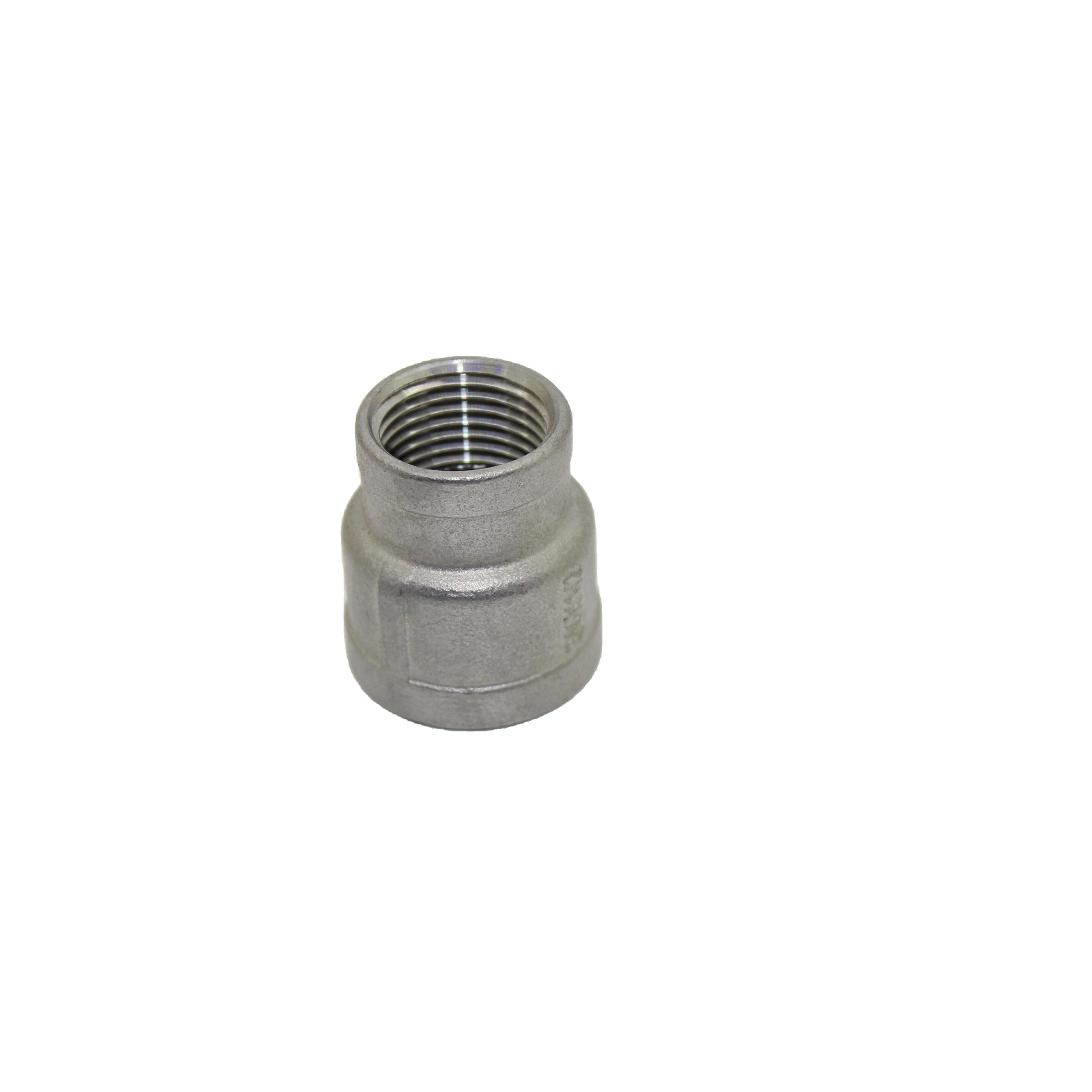 SS304/316 Stainless Steel Threaded Pipe Fittings Reducing Socket