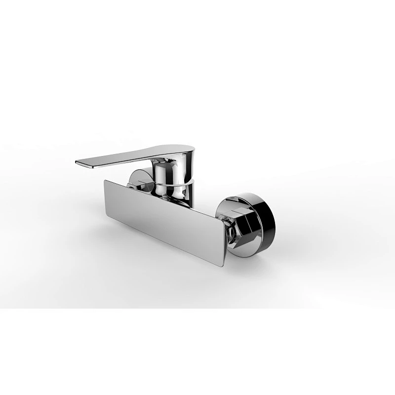 wholesale high quality European bathroom wall mounted cheap single lever chromed brass bathtub shower mixer
