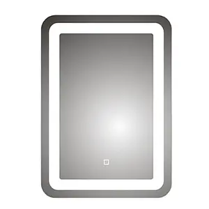 5mm square Sliver mirror LED light Mirror make up mirror
