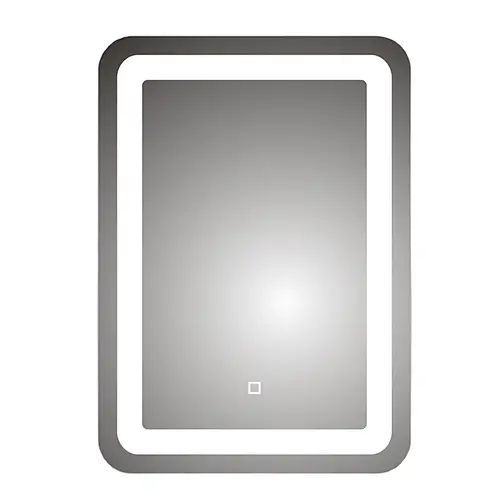 5mm square Sliver mirror LED light Mirror make up mirror
