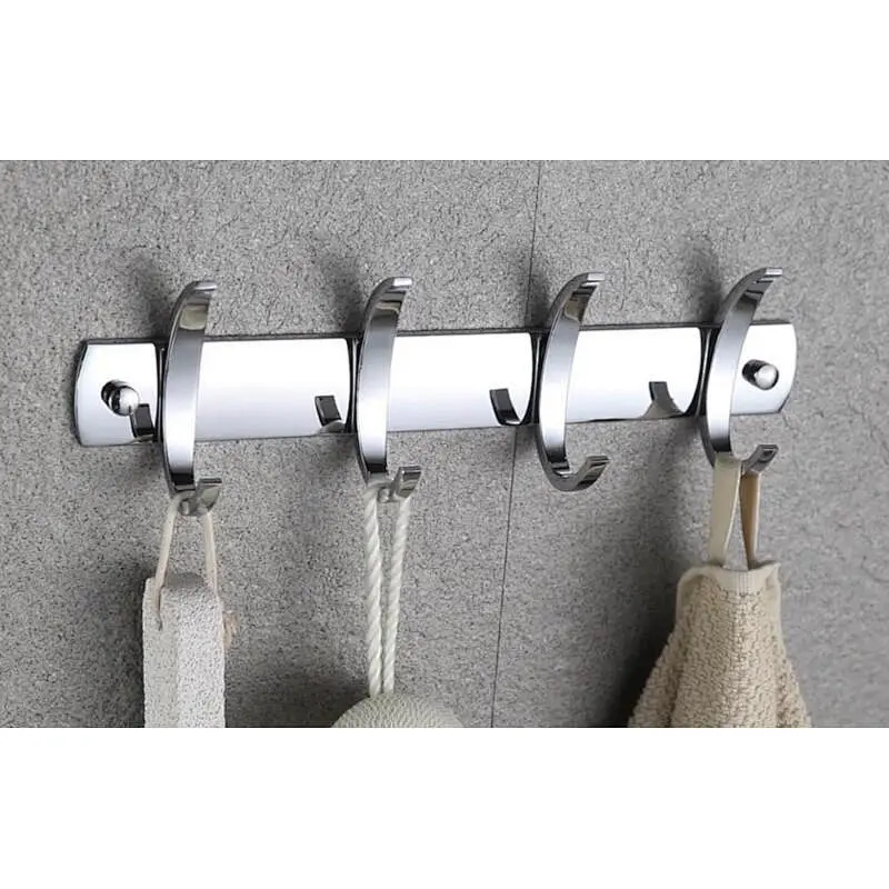 stainless steel clothes hook rack wall coat hook rack decorative metal hooks