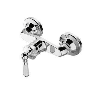 Brass wall mounted wide-spread bathtub mixer shower faucet