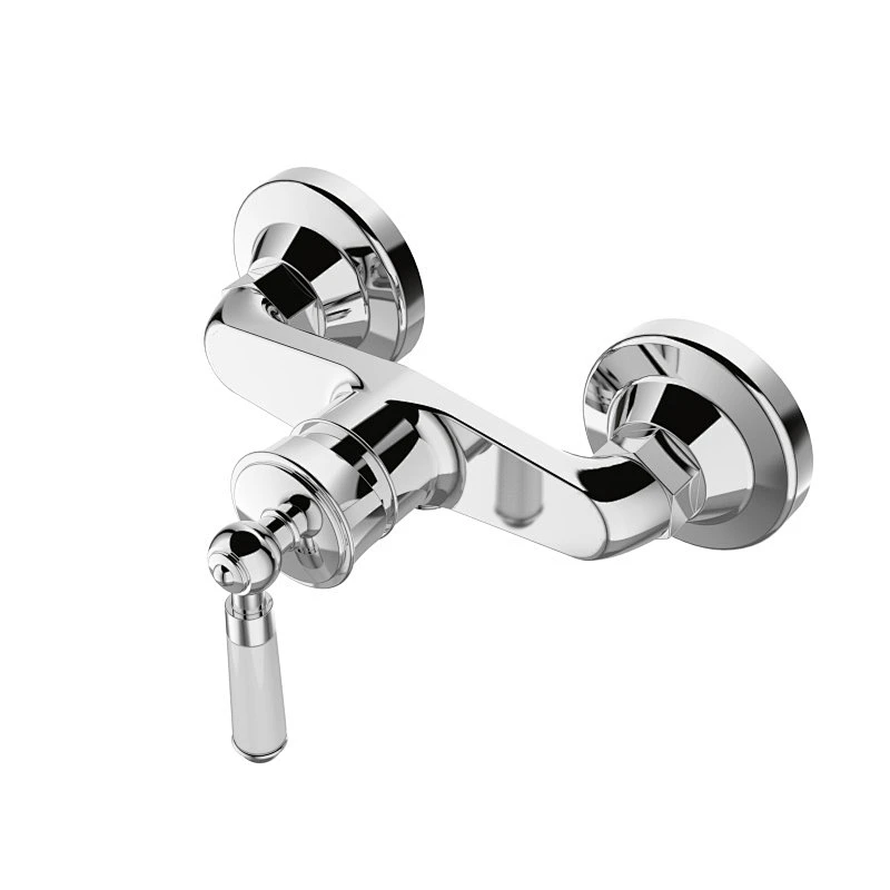 Brass wall mounted wide-spread bathtub mixer shower faucet