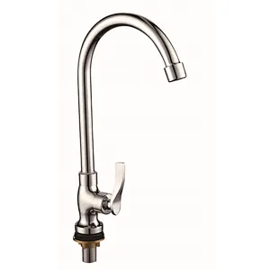 Brass kitchen faucets single handle cold water taps