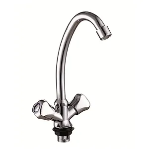 Kitchen faucets double handle dual handle hot and cold water taps