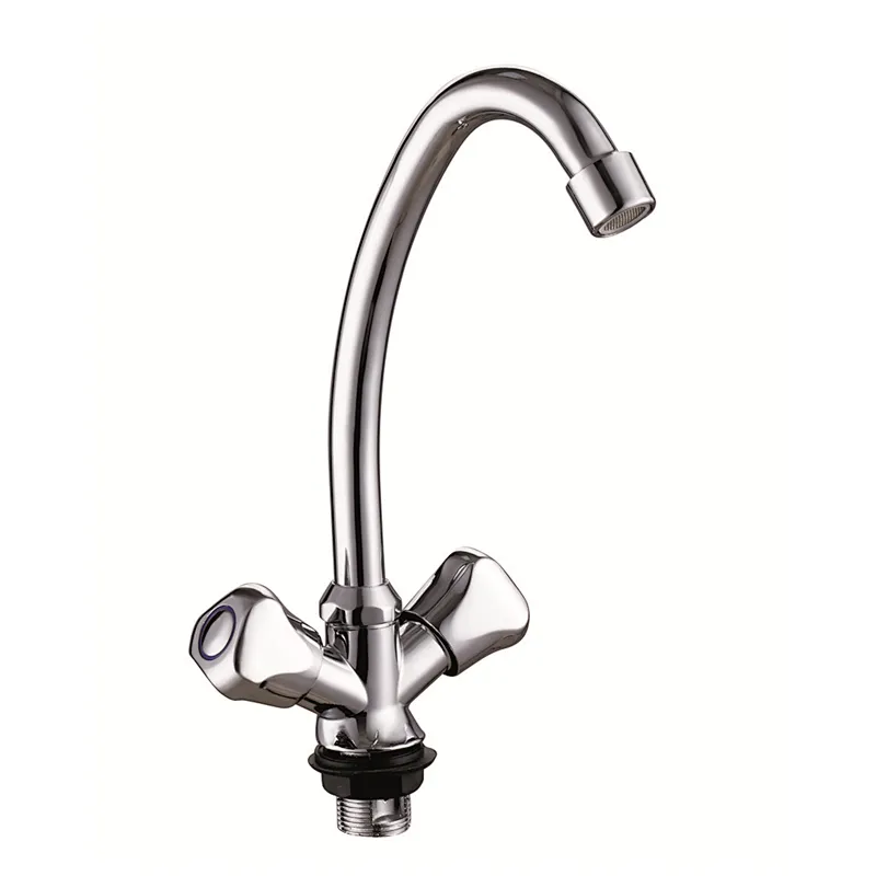 Kitchen faucets double handle dual handle hot and cold water taps