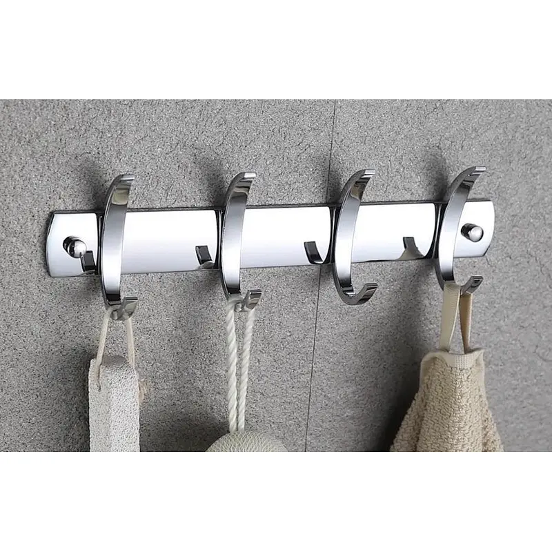 stainless steel clothes hook rack wall coat hook rack decorative metal hooks