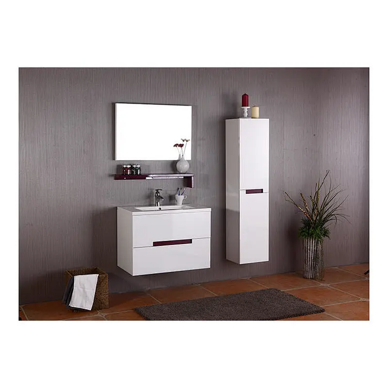 Wall mounted Bathroom Cabinet Set, Morden Design Bathroom Vanity PVC, MDF,PLYWOOD