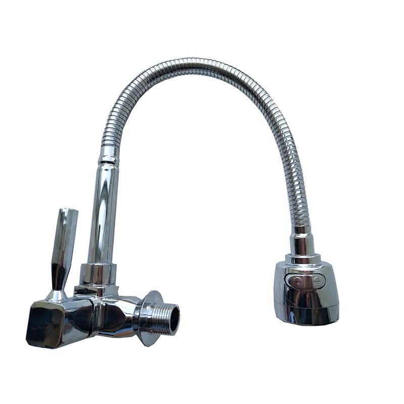 Kitchen faucets multi-directional pipe dual function single handle wall mounted cold water taps