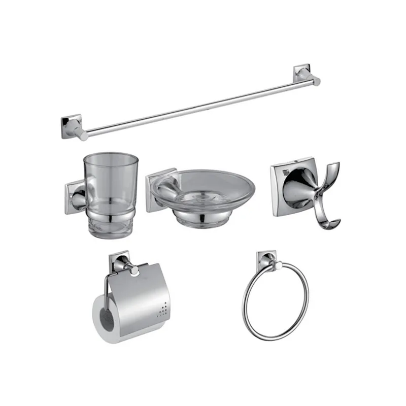 ZINC ALLOY CHROMED TOILET BATHROOM ACCESSORY SET