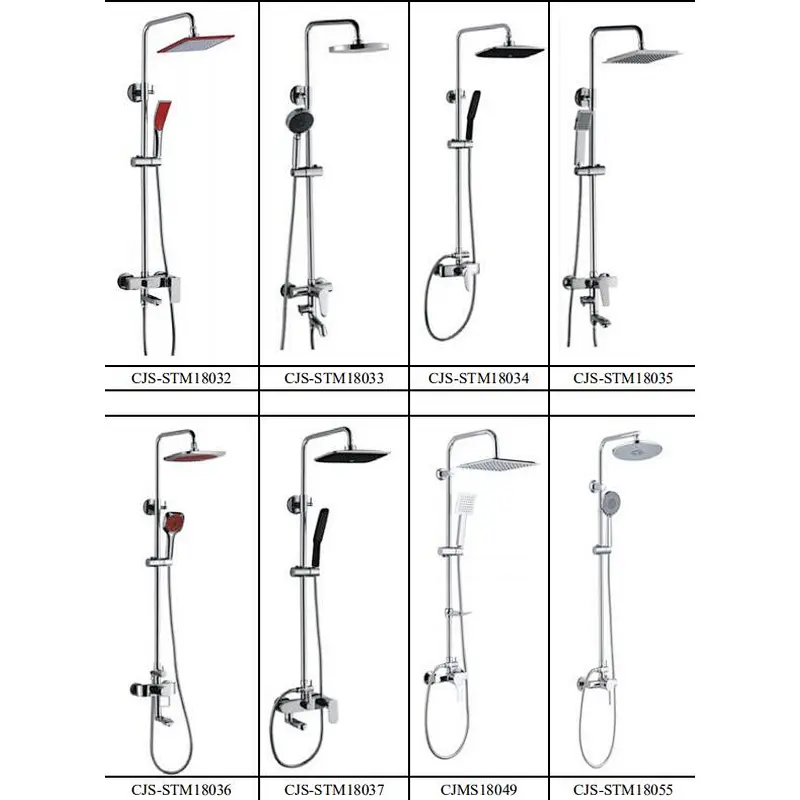 apartment bathroom complete color boxes packing shower set