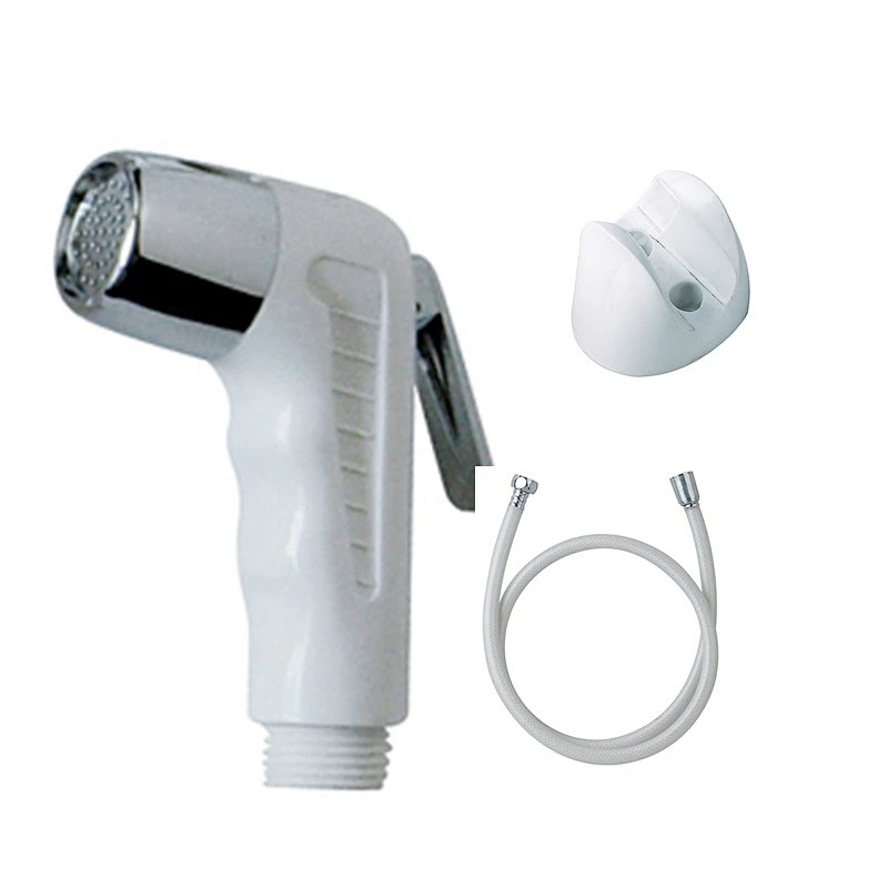 White bathroom bidet spray shattaf set