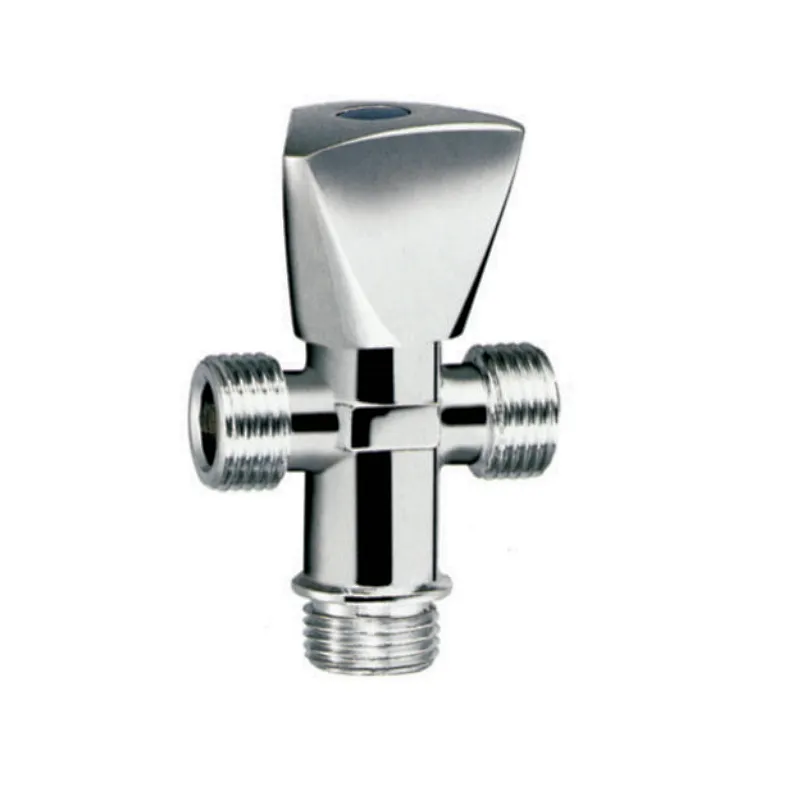10BAR PN10 ABS HANDLE CHROMED BRASS ANGLE VALVE
