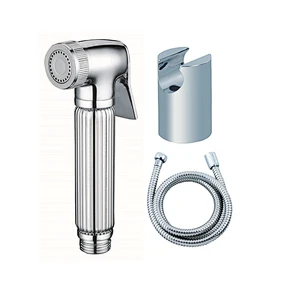 Brass bathroom bidet spray shattaf with faucet 3set shattaf with faucet 4set