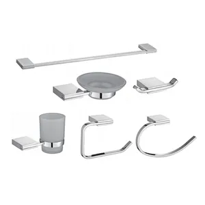 ZINC ALLOY CHROME TOILET BATHROOM ACCESSORY SET