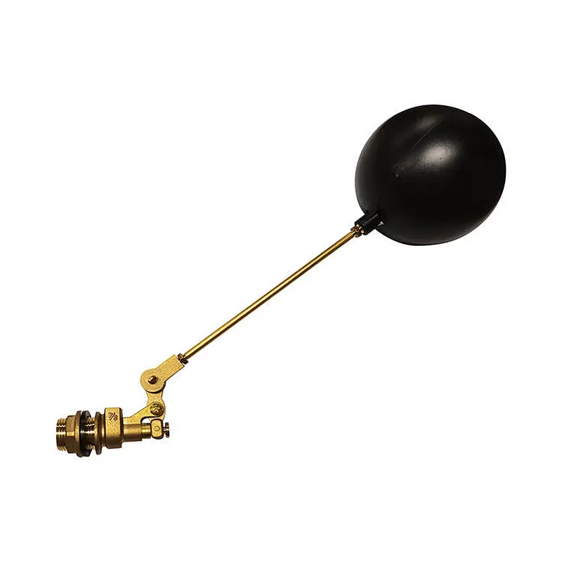 WATER TANK BRASS FLOAT VALVE WITH PLASTIC BALL
