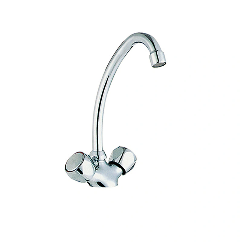 brass Dual Handle Double handle kitchen Mixer Brass or zinc faucets bathroom sink faucets