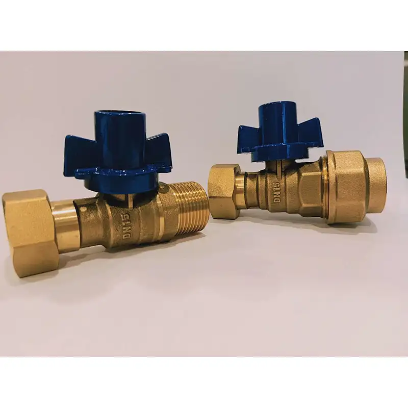 Standard Water Gas Medium pressure Nickel Plated brass threaded heat resistant rub ball valve with AL HANDLE