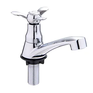 Plastic taps chrome single handle cold water plastic basin taps