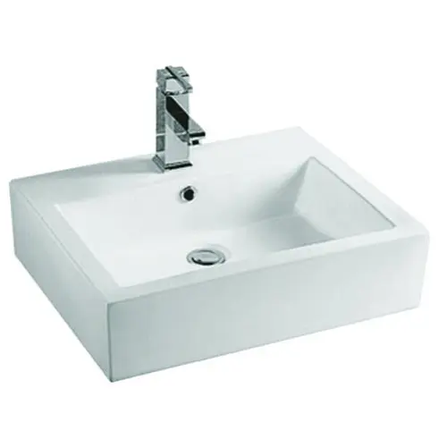Model Single wash basin with drainer faucet