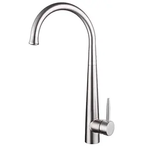 Sink Kitchen Faucet Single Hole Deck Mounted Stainless Steel