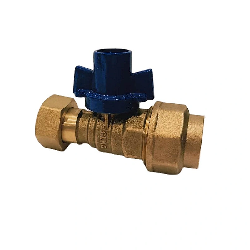 Standard Water Gas Medium pressure Nickel Plated brass threaded heat resistant rub ball valve with AL HANDLE