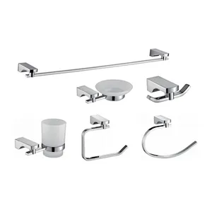 ZINC ALLOY CHROME TOILET BATHROOM ACCESSORY SET