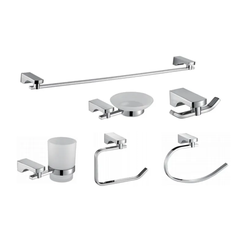 ZINC ALLOY CHROME TOILET BATHROOM ACCESSORY SET
