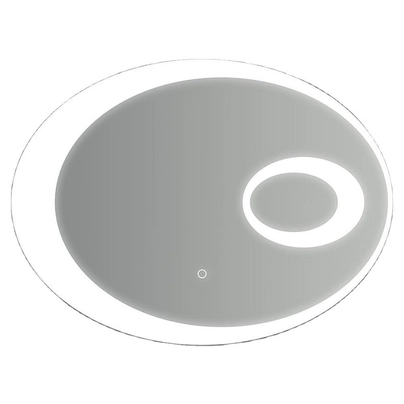 5mm moon Sliver mirror wall mount LED light Mirror make up mirror
