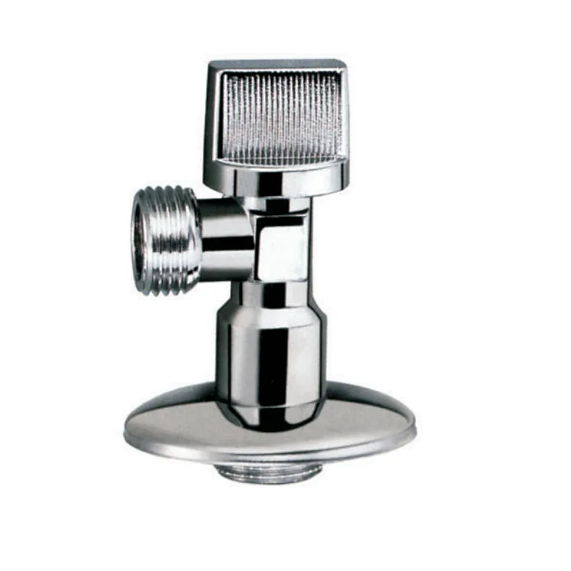 high quality low price bathroom sanitary compression end brass angle stop valve with swivel connection