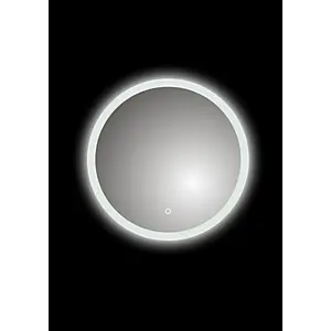 Round Bathroom 5mm Sliver mirror LED light Mirror