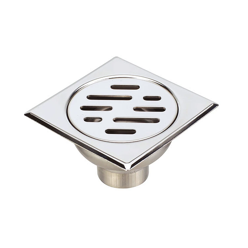 Shower Channel Trench Floor Drainer Square Mesh Gutter Grate Cover Strainer Stainless Steel