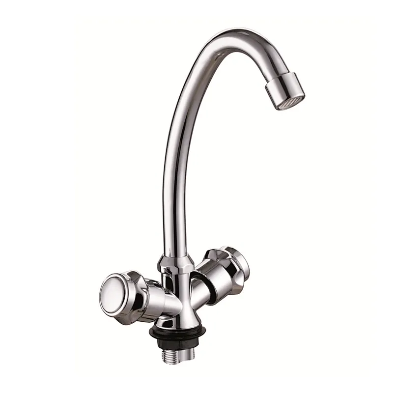 Kitchen faucets double handle dual handle hot and cold water taps