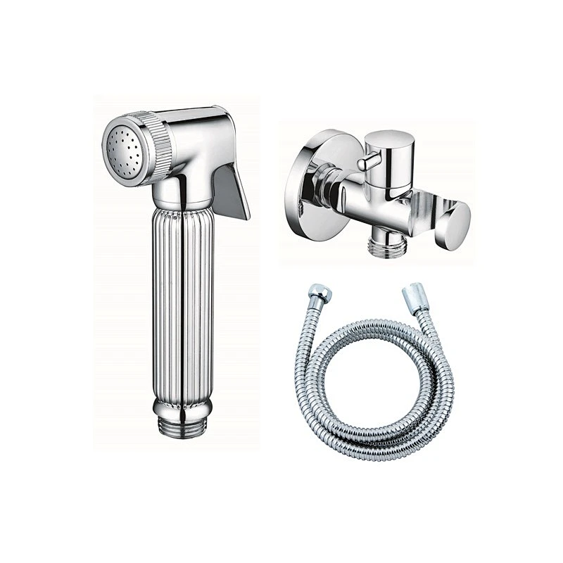Brass bathroom bidet spray shattaf with faucet 3set shattaf with faucet 4set