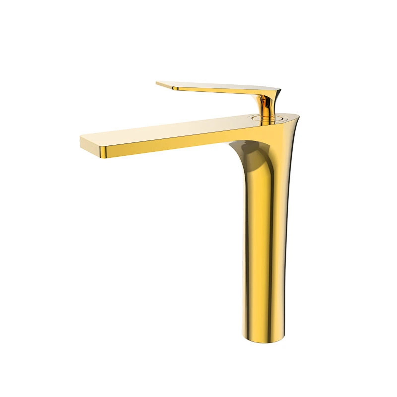 Sanitary Single Hole Brass Bathroom Vanity Wash Basin Sink Waterfall Fauce