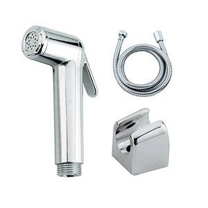 Kronnex Handheld ABS Shattaf +1.2M stainless steel flexible hose+ two ways seat 3pcs shattaf set