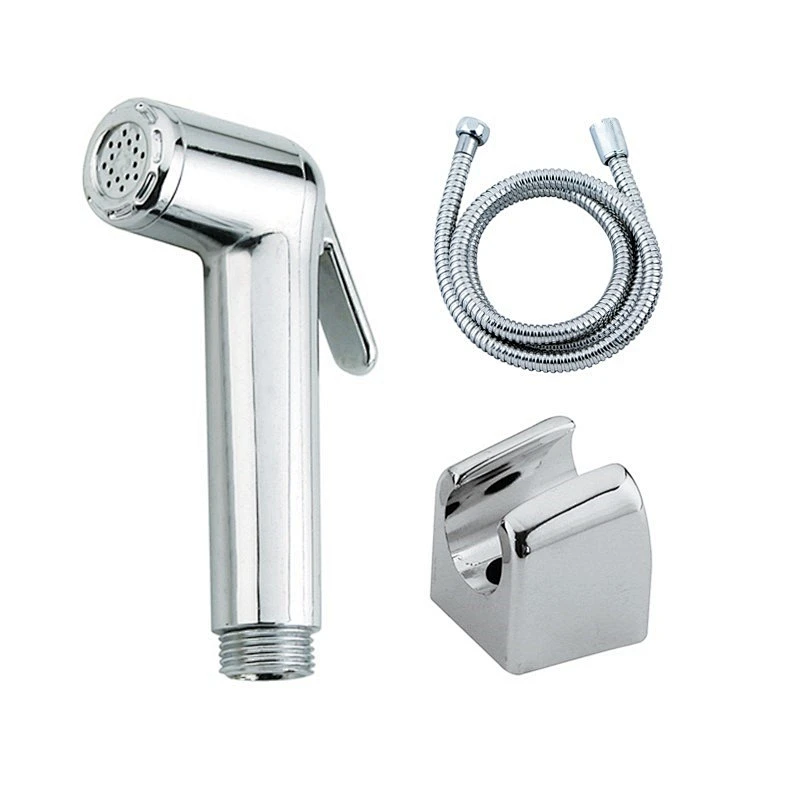 Kronnex Handheld ABS Shattaf +1.2M stainless steel flexible hose+ two ways seat 3pcs shattaf set